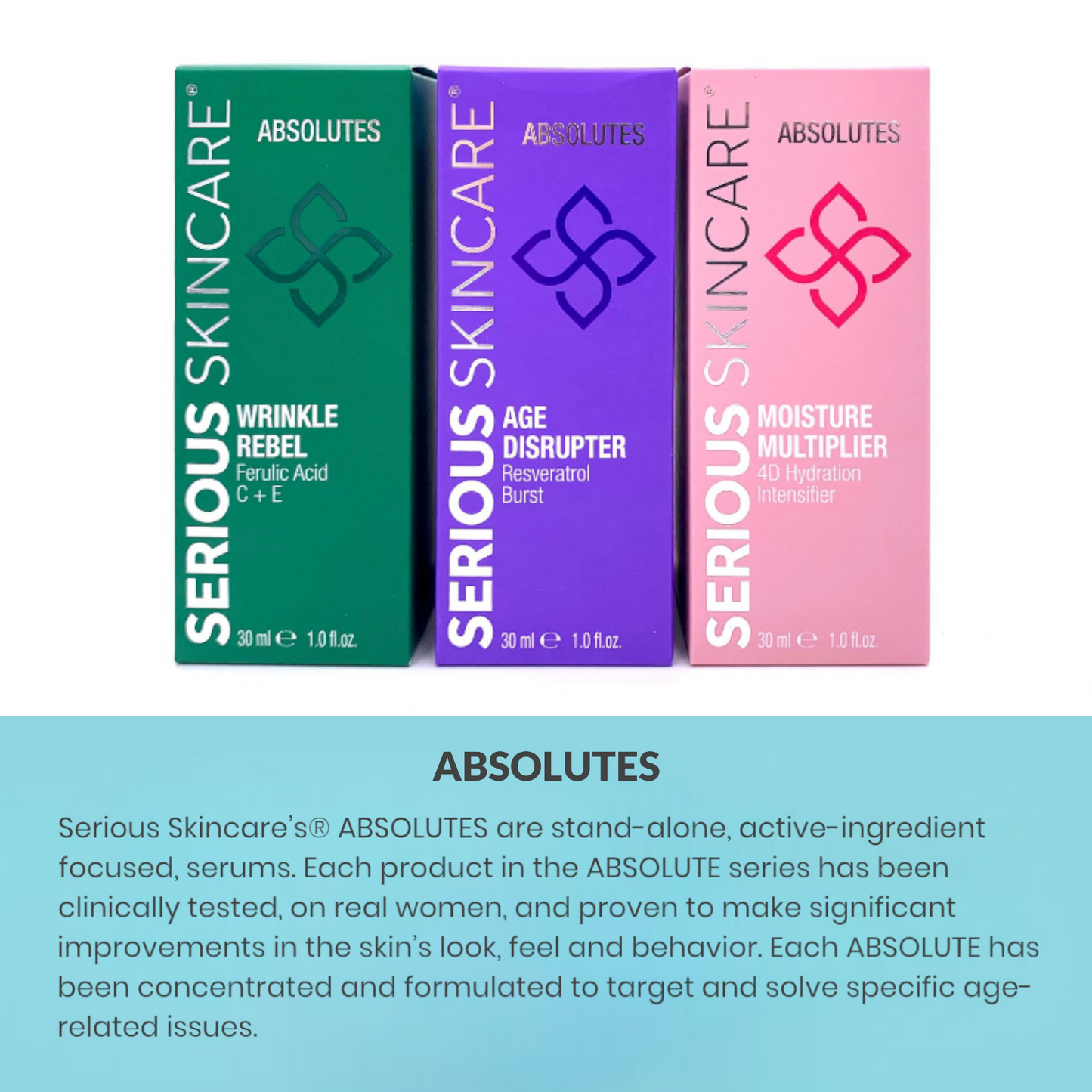 Collection of concentrated facial serums