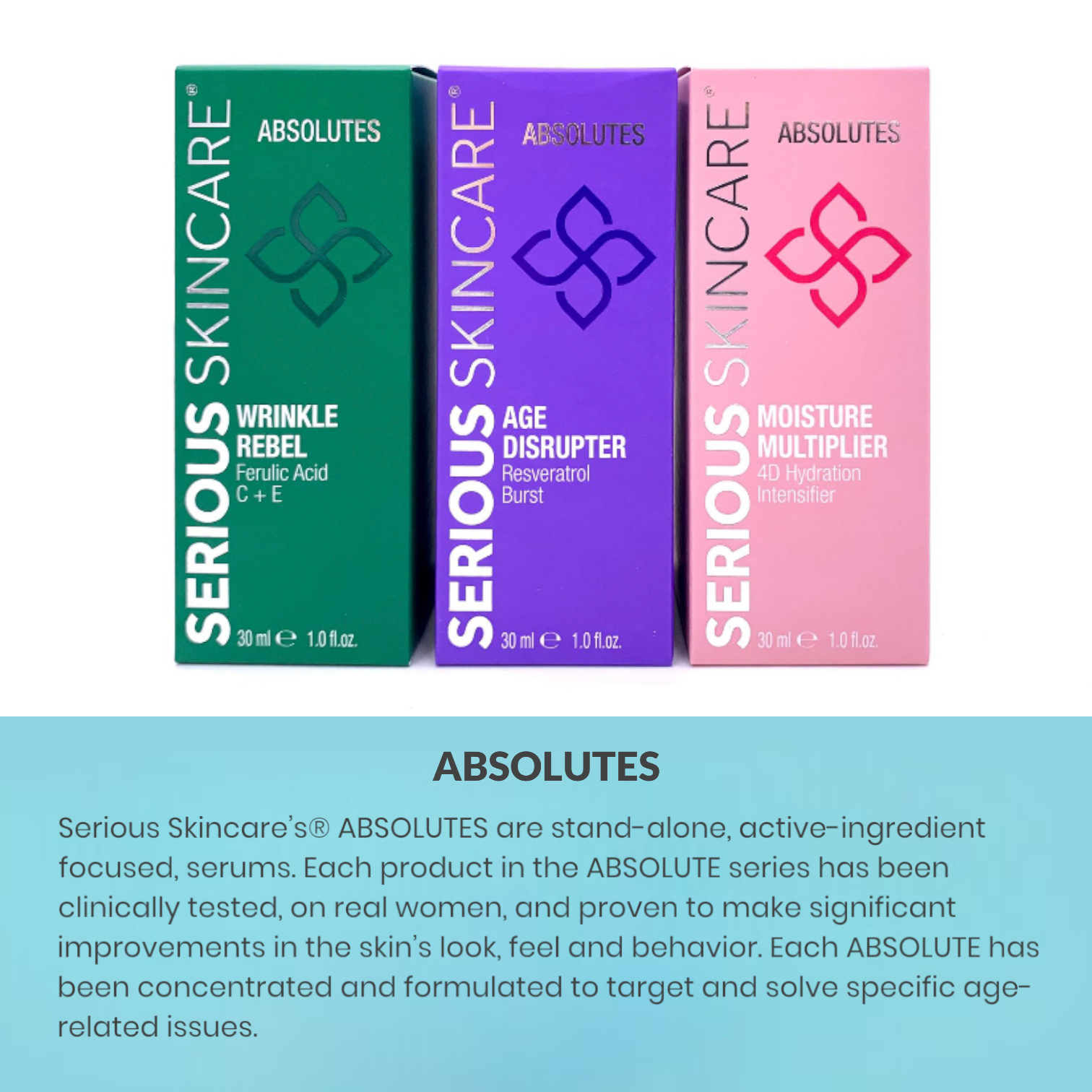 Collection of concentrated facial serums