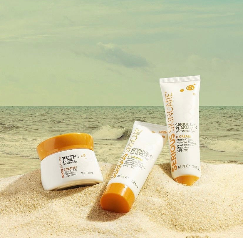 The Serious C vitamin C skincare line with C3 plasma bio-technology