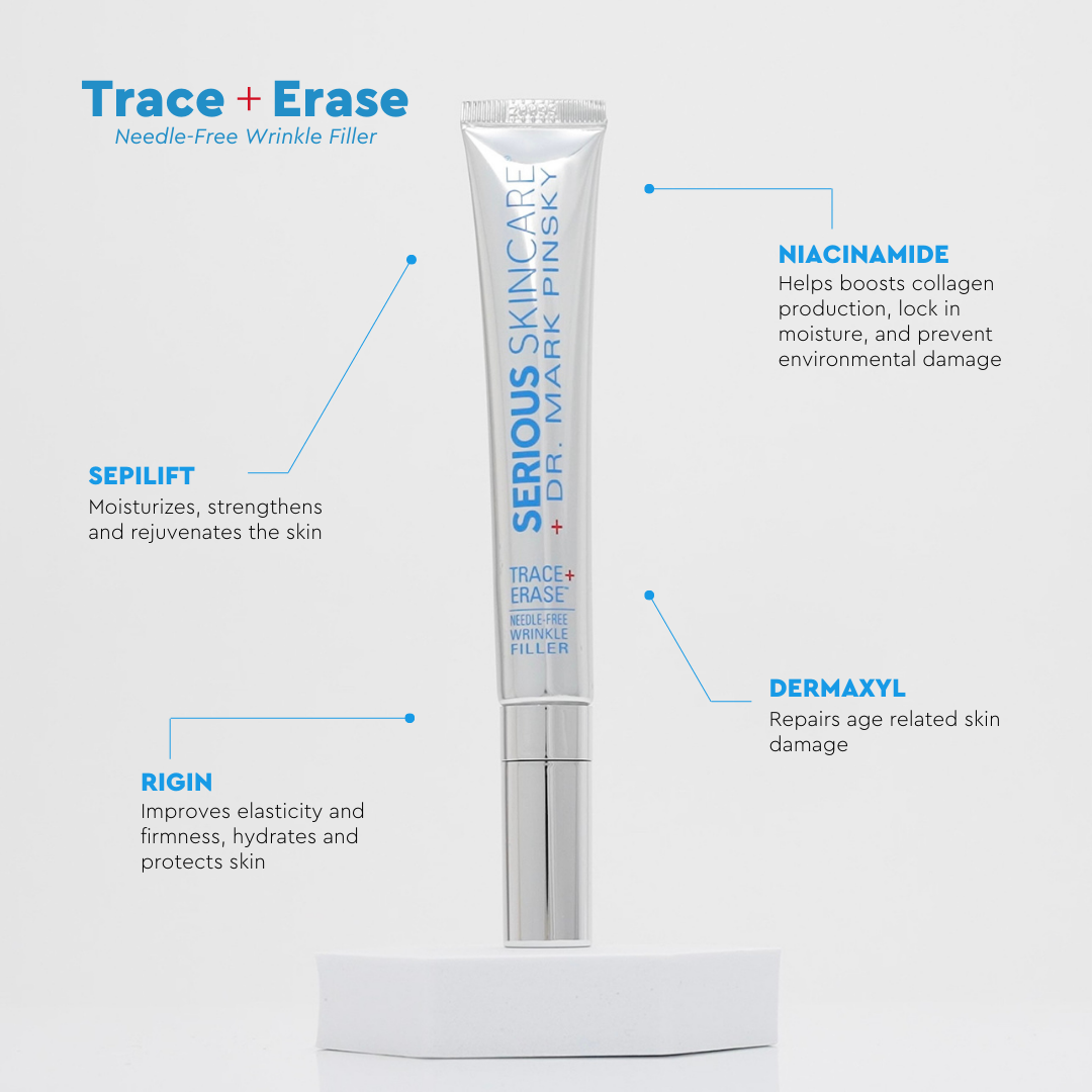 Serious Skincare Trace + erase wrinkle filler product