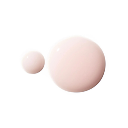 Pair of pink dots of A Primer by Serious Skincare on a white background.  Serious Skincare tube with product features on a beige background.  Helps smooth visible wrinkles, visibly fills enlarged pores, blurs surface imperfections.  Makeup glides on evenly - liquid or powder.  Oil Free. Silicone Enhanced.  Vitamin A Powered.  