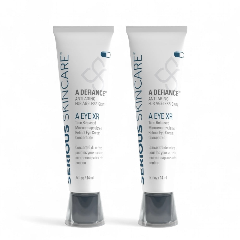 Retinol eye cream with microencapsulated retinol and retinyl palmitate to visibly smooth fine lines, wrinkles and dark circles.