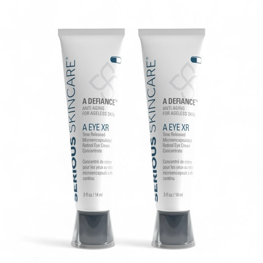Retinol eye cream with microencapsulated retinol and retinyl palmitate to visibly smooth fine lines, wrinkles and dark circles.