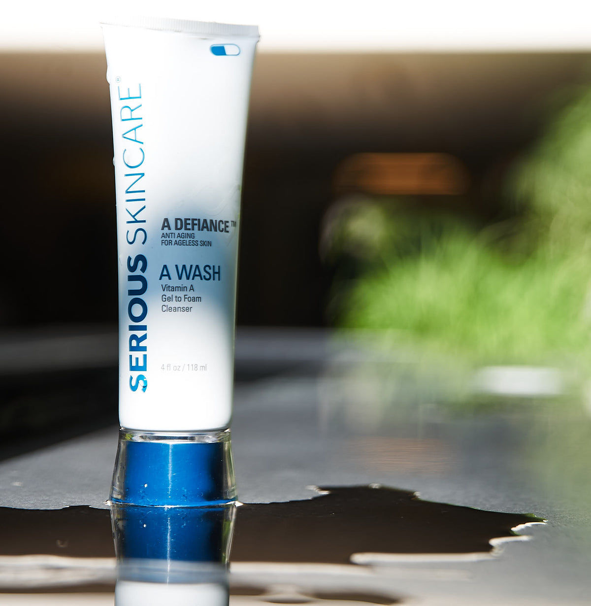 Serious Skincare A Defiance Retinol Trio—a complete cleanse, treat + hydrate regimen designed to help reset the look of aging, sun-stressed skin.