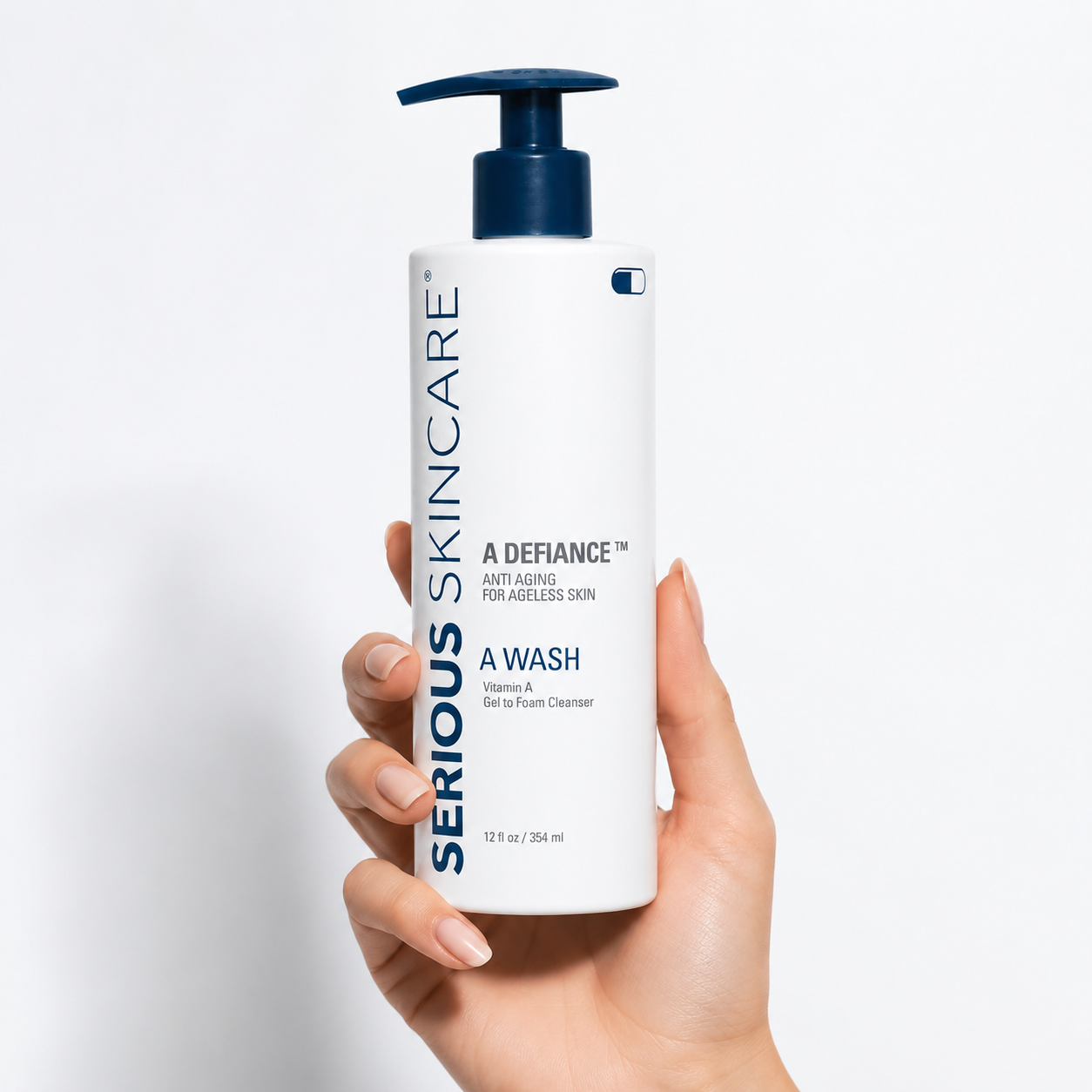 Serious Skincare A Wash Gentle Foaming Facial Cleanser for soft hydrated refreshed-looking skin