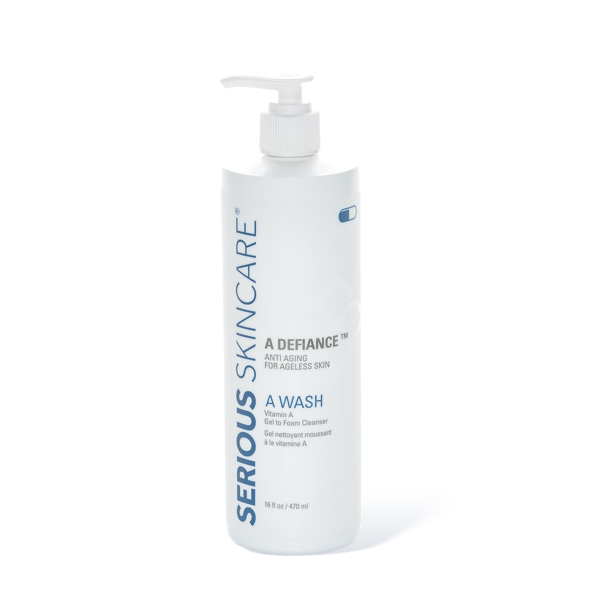 Serious Skincare A Wash Gentle Foaming Facial Cleanser for soft hydrated refreshed-looking skin