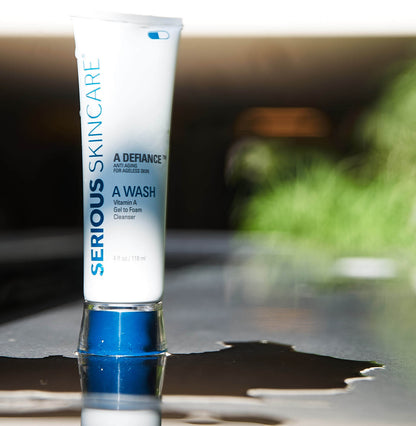Serious Skincare A Wash Gentle Foaming Facial Cleanser for soft hydrated refreshed-looking skin