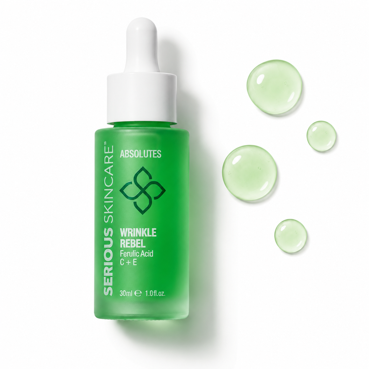 Serious Skincare's Absolutes Serums.  Wrinkle Rebel with Ferulic Acid, Vitamin C and E