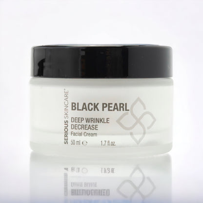 Serious Skincare Black Pearl Deep Wrinkle Facial Cream for smoother, hydrated, luminous-looking skin