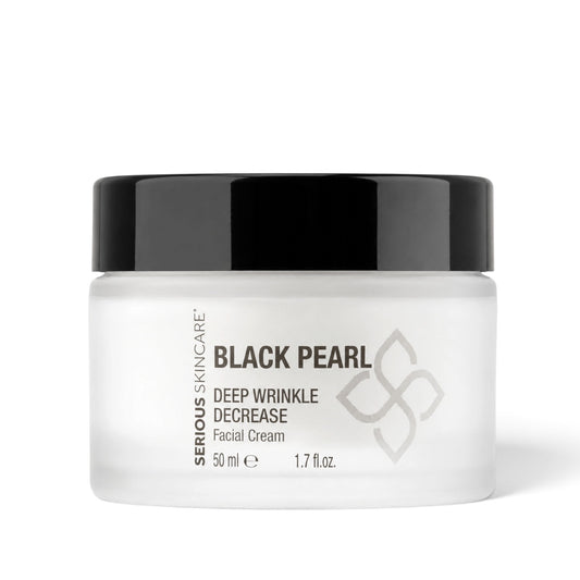 Serious Skincare Black Pearl Deep Wrinkle Facial Cream for smoother, hydrated, luminous-looking skin