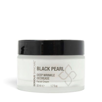 Serious Skincare Black Pearl Deep Wrinkle Facial Cream for smoother, hydrated, luminous-looking skin