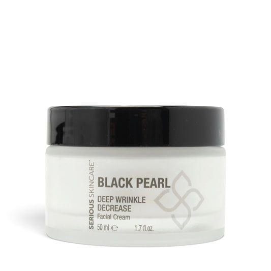 Serious Skincare Black Pearl Deep Wrinkle Facial Cream for smoother, hydrated, luminous-looking skin