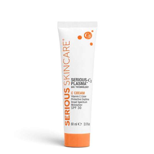 Serious Skincare C Cream SPF 30 Vitamin C facial moisturizer with broad-spectrum sun protection to hydrate, brighten and protect skin from UVA/UVB rays.