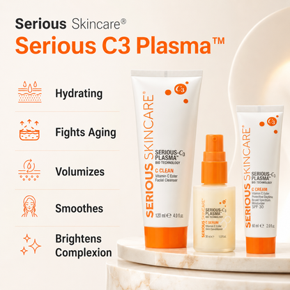 Serious Skincare Serious C Trio Vitamin C skincare set for bright, radiant-looking skin