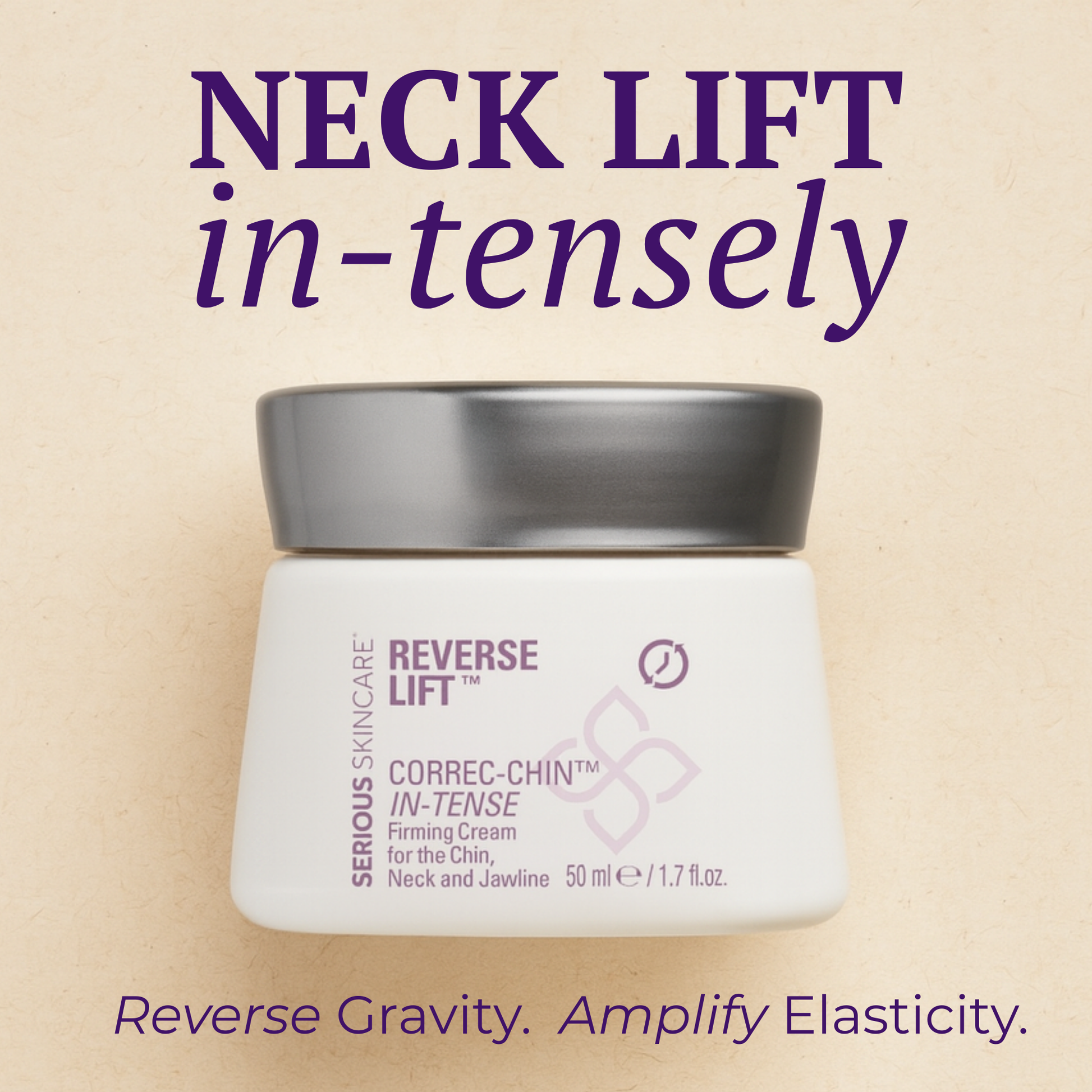 Correc-Chin Intense by Serious Skincare.  Firming Cream for the Chin, Neck and Jawline.  