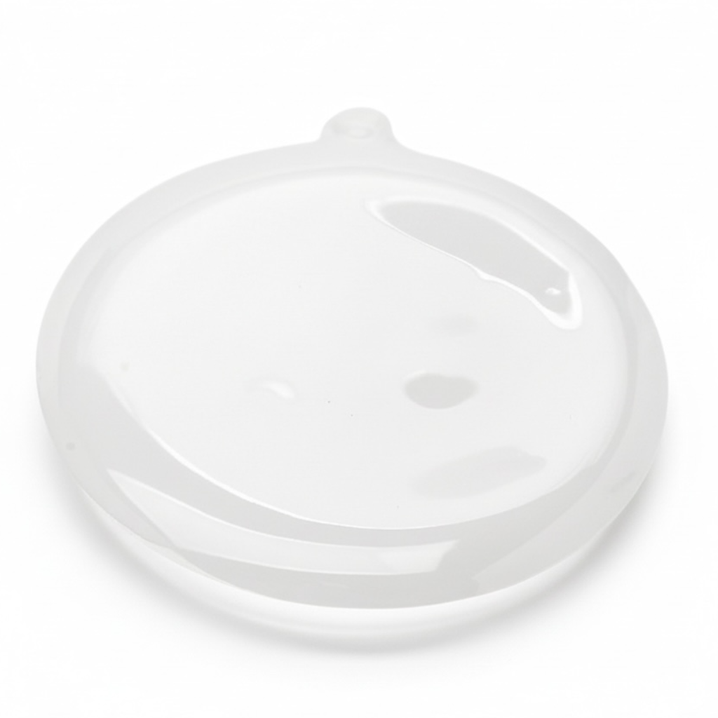 Hand holding a skincare device with text on its benefits against a white background.  Cryo Cinq Sculpting Body Beauty Treatment Concentrate.  Serious Skincare.  Cool Sculpting.  