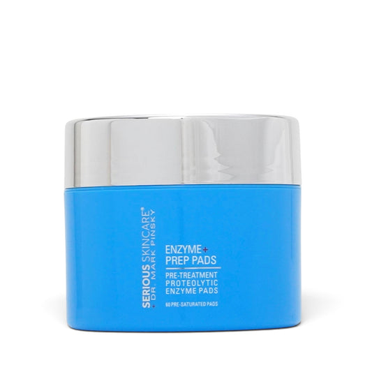 Serious Skincare Dr. Mark Pinsky Enzyme+ Prep Pads exfoliating facial treatment pads to smooth, refine and reveal brighter, refreshed-looking skin.