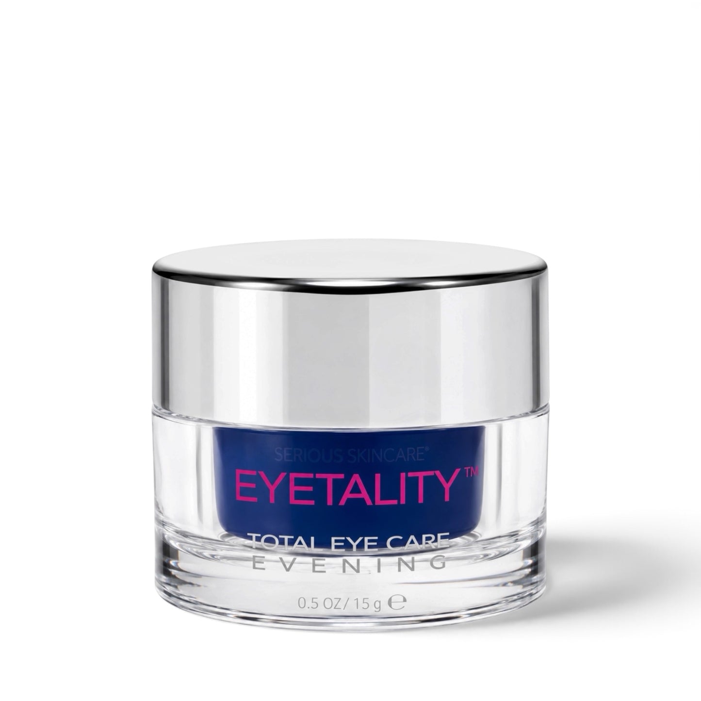 Serious Skincare Eyetality PM nighttime eye cream with eyelash-enhancing peptides to rejuvenate, smooth and restore the eye area while promoting fuller, thicker-looking lashes.