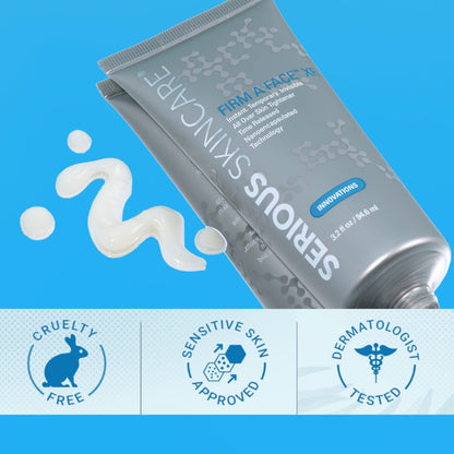 Serious Skincare Firm-A-Face Instant Facial all-over skin tightening treatment to temporarily smooth the look of wrinkles, fine lines and enlarged pores for a firmer-looking complexion.