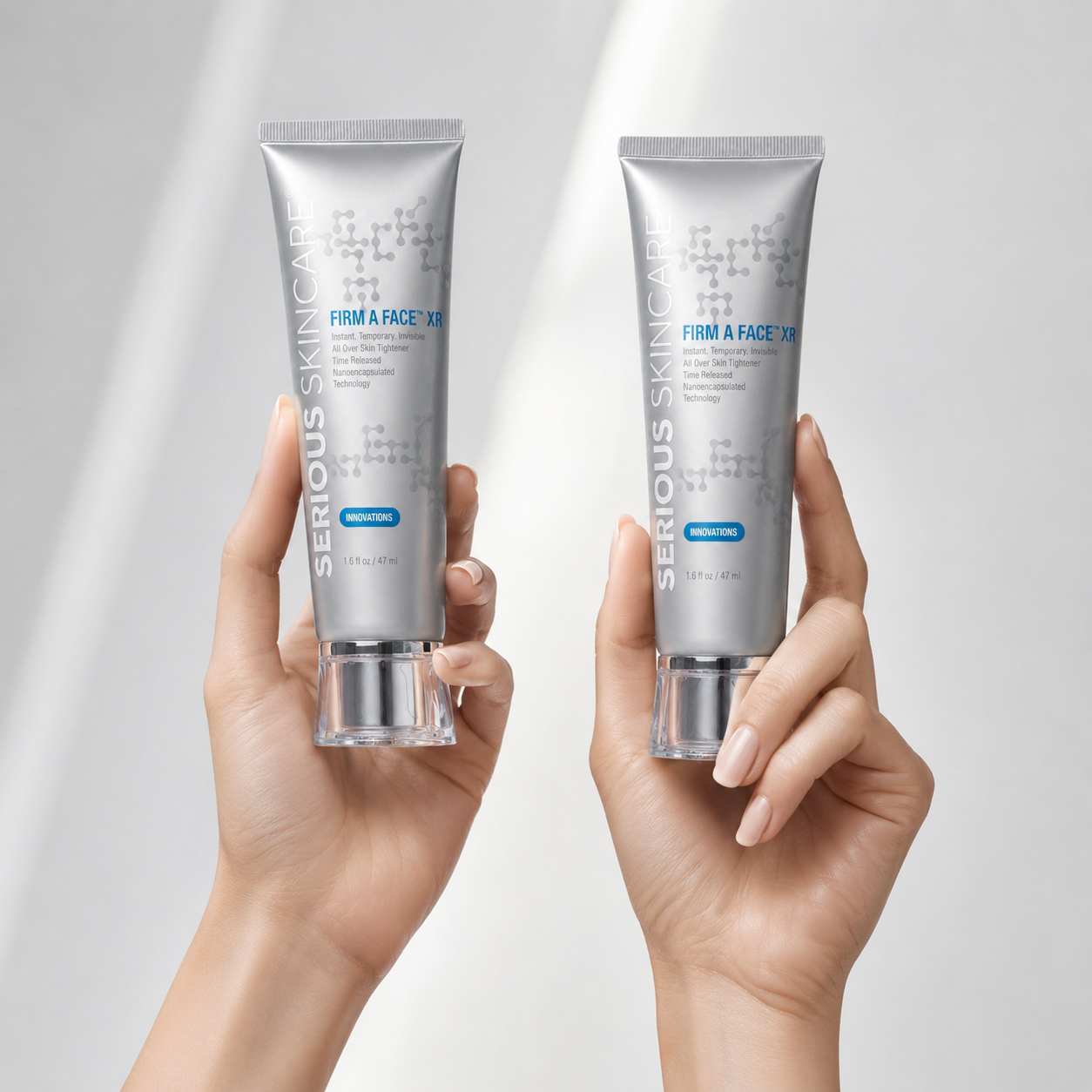 Serious Skincare Firm-A-Face Instant Facial all-over skin tightening treatment to temporarily smooth the look of wrinkles, fine lines and enlarged pores for a firmer-looking complexion.