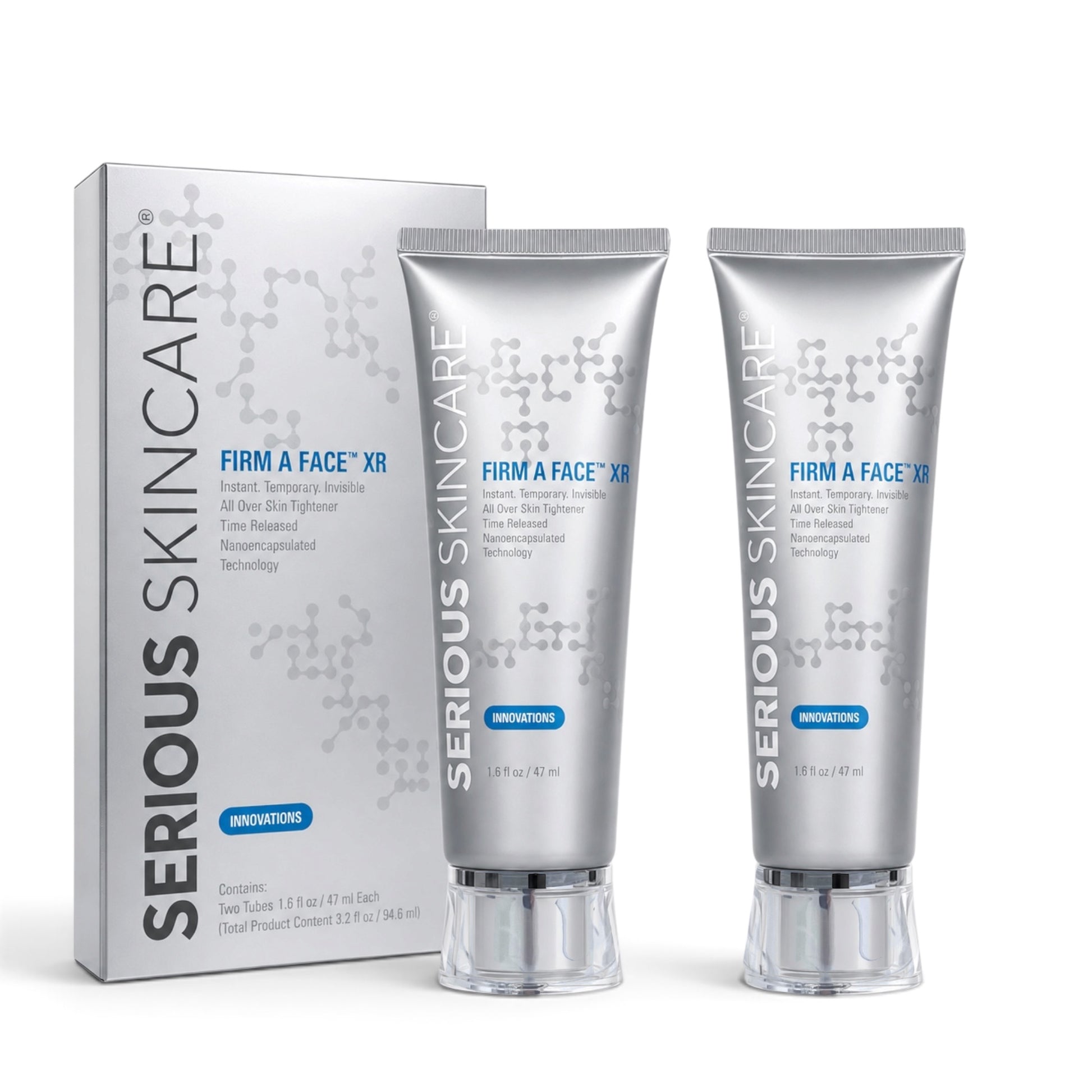 Serious Skincare Firm-A-Face Instant Facial all-over skin tightening treatment to temporarily smooth the look of wrinkles, fine lines and enlarged pores for a firmer-looking complexion.