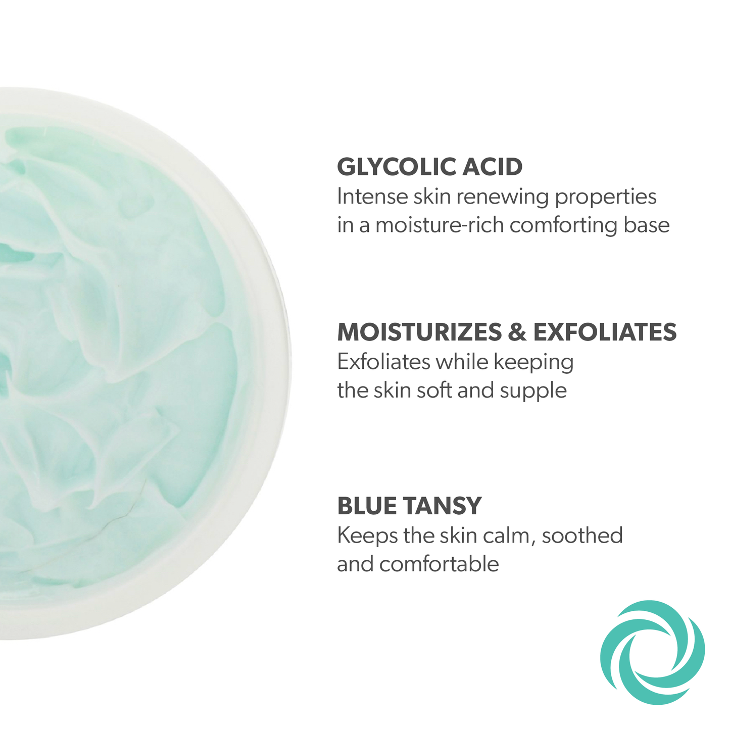 Ingredients in the glycolic acid skincare line by Serious Skincare