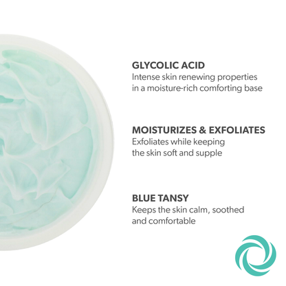 Ingredients in the glycolic acid skincare line by Serious Skincare