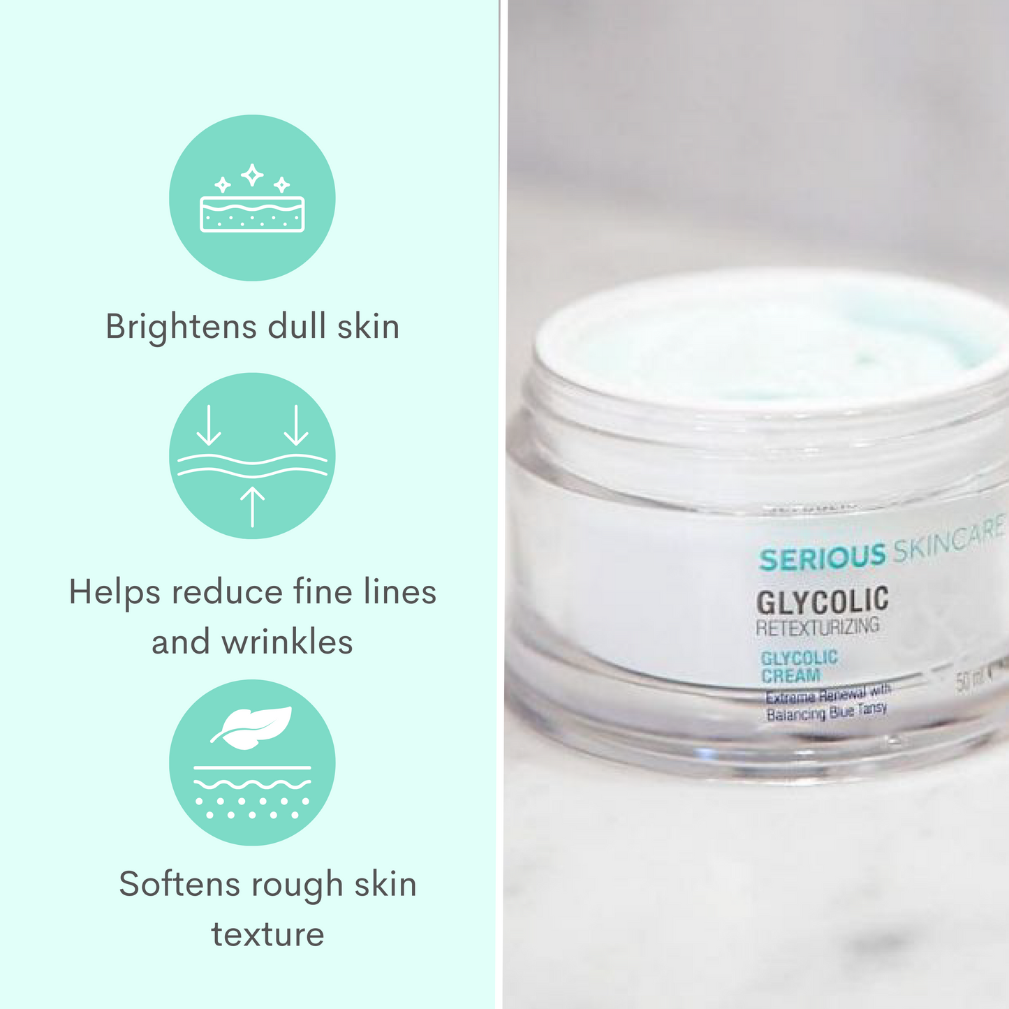 Glycolic facial cream by Serious Skincare