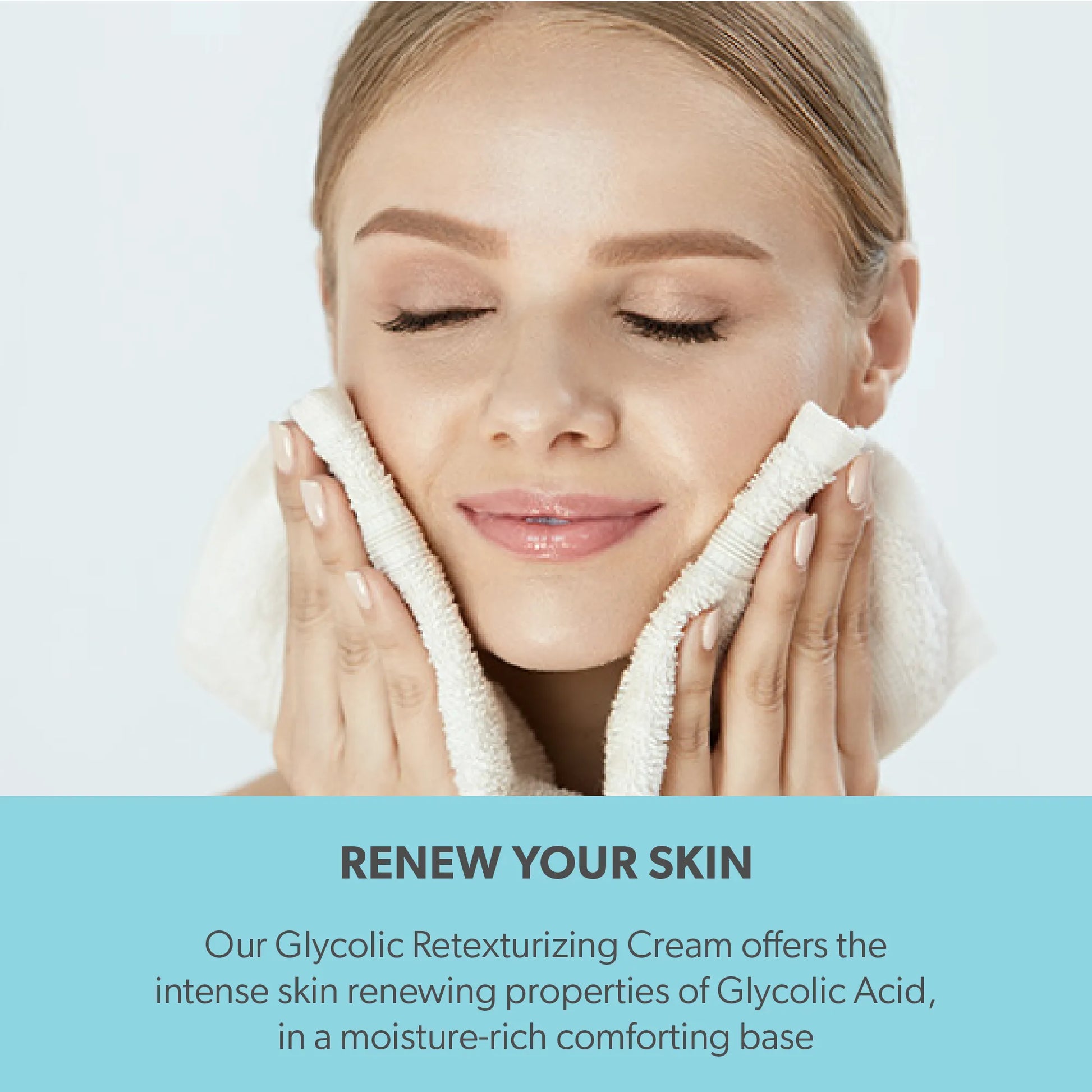 Serious Skincare Glycolic Retexturizing Cream with glycolic acid and Blue Tansy helps exfoliate, hydrate, and reveal smoother, brighter-looking skin.