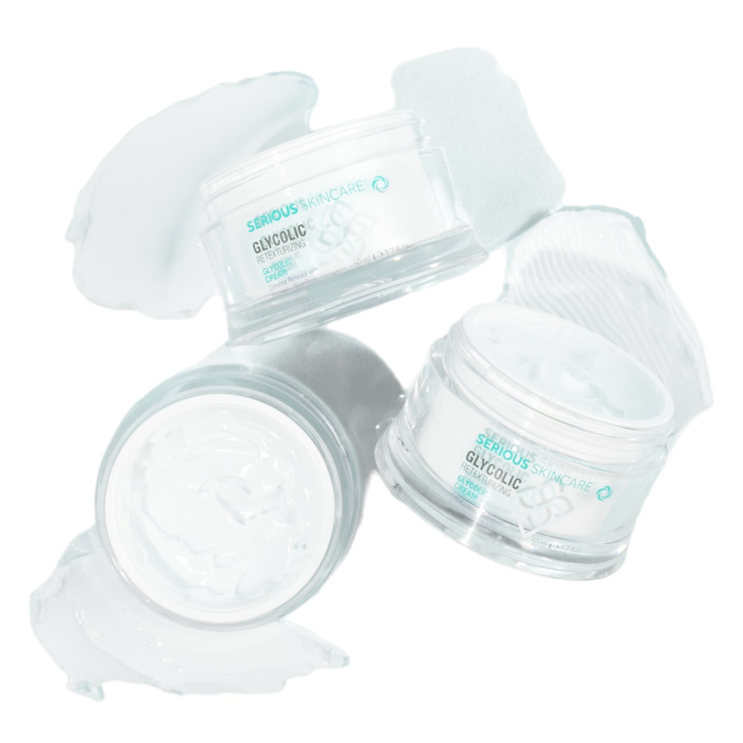 Serious Skincare Glycolic Retexturizing Cream with glycolic acid and Blue Tansy helps exfoliate, hydrate, and reveal smoother, brighter-looking skin.
