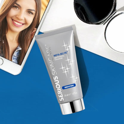 Serious Skincare INSTA-SELFIE Skin Perfecting Concentrate to instantly brighten, blur visible imperfections, smooth skin texture, and temporarily reduce the look of fine lines and wrinkles.
