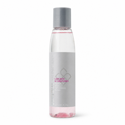 Serious Skincare Lash Bath Eye Makeup Remover and Lash Treatment with peptides to gently remove makeup while conditioning lashes for a fuller, thicker-looking appearance.