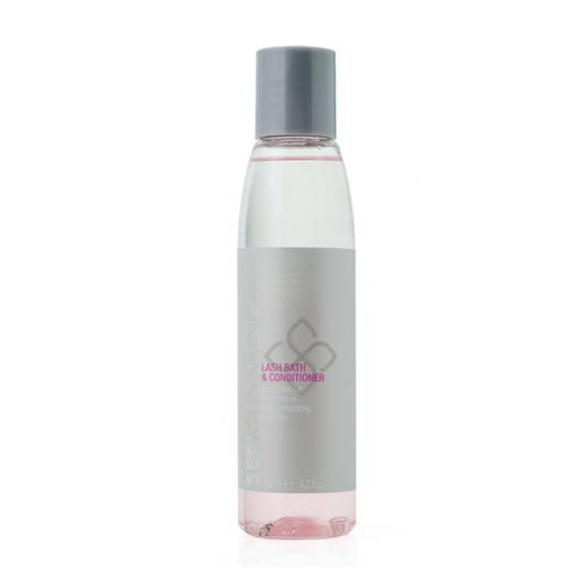 Serious Skincare Lash Bath Eye Makeup Remover and Lash Treatment with peptides to gently remove makeup while conditioning lashes for a fuller, thicker-looking appearance.