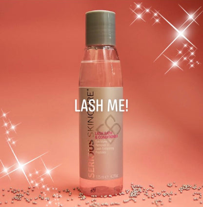 Serious Skincare Lash Bath gentle eye makeup remover and lash cleanser to cleanse, condition and refresh lashes and the delicate eye area.
