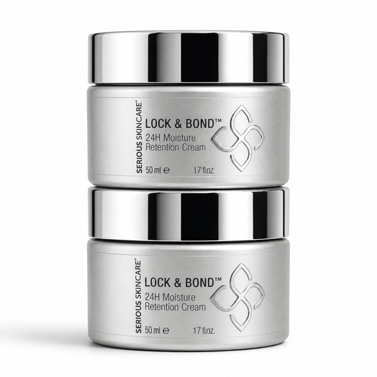 Serious Skincare Lock & Bond 24-Hour Moisturizer for lasting hydration, dry skin, and a soft radiant complexion