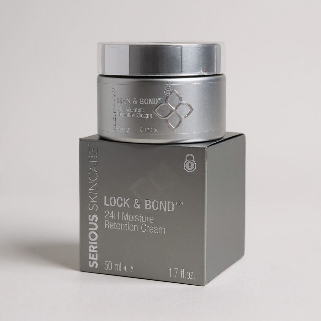 Serious Skincare 24-Hour Lock & Bond Hydrating Cream delivers long-lasting hydration for soft, smooth, plump, and radiant-looking skin.