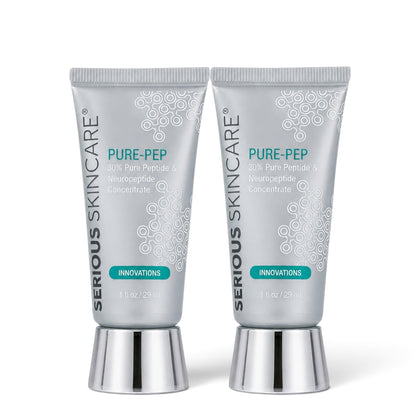 Serious Skincare Pure Pep Concentrate anti-aging facial serum with advanced peptides to help visibly smooth wrinkles, improve firmness and promote a more youthful-looking complexion.