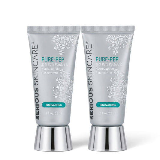 Serious Skincare Pure Pep Concentrate anti-aging facial serum with advanced peptides to help visibly smooth wrinkles, improve firmness and promote a more youthful-looking complexion.