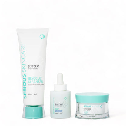 The glycolic acid skincare line by Serious Skincare