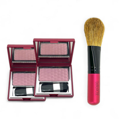 Luminous Powder Cheek Color- Rose Quartz Duo with Brush