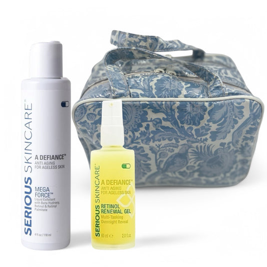 Mega Force + A Defiance Retinol Renewal Gel DUO + Cosmetic Case
