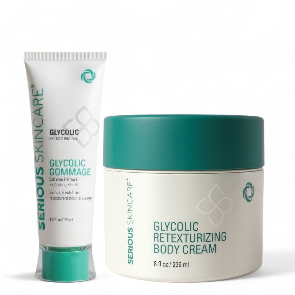 Glycolic Gommage + Glycolic Body Cream