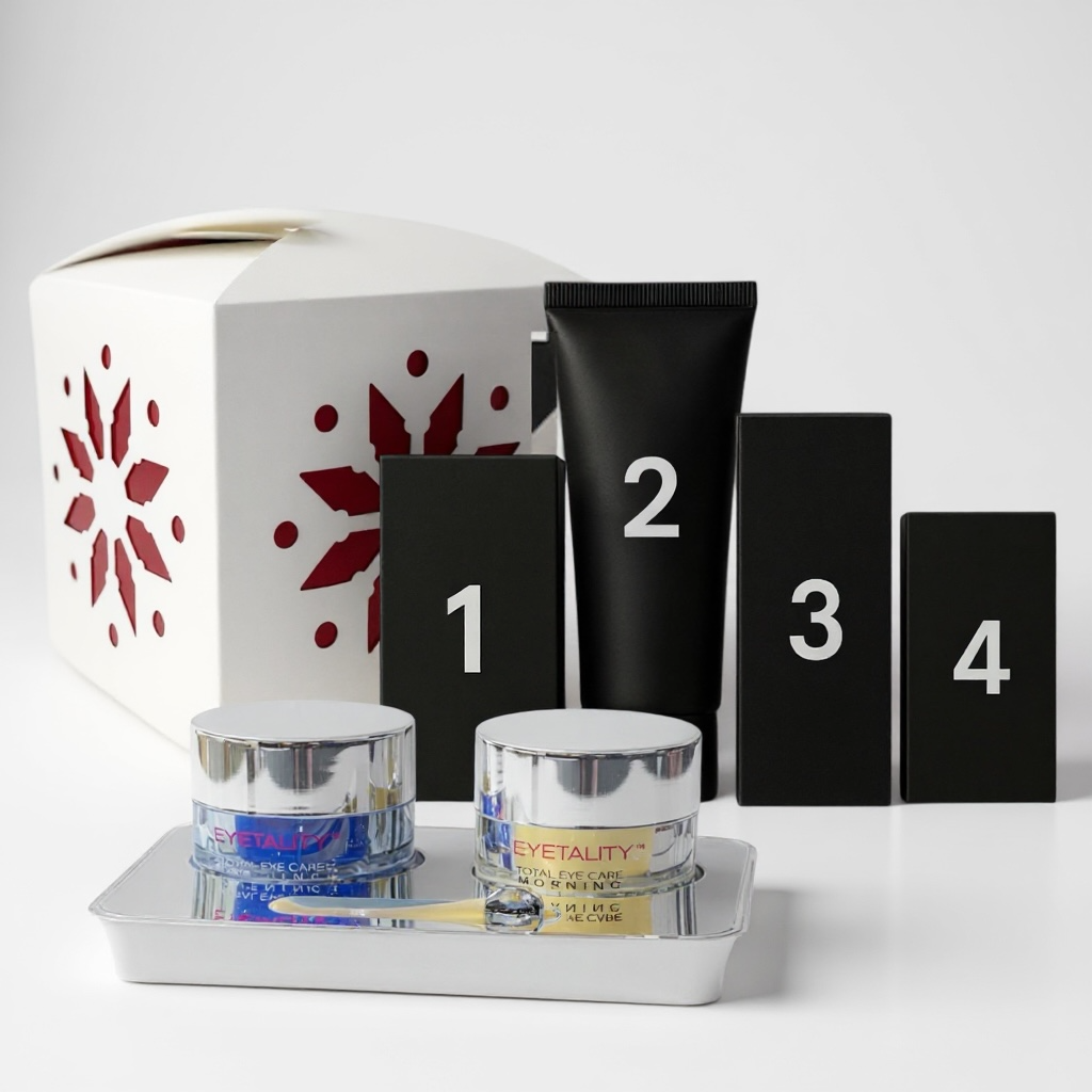 Holiday Surprise Box with Eyetality Total Eye Care AM & PM with Tray