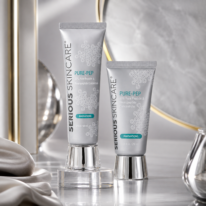 Serious Skincare Pure Pep Concentrate anti-aging facial serum with advanced peptides to help visibly smooth wrinkles, improve firmness and promote a more youthful-looking complexion.