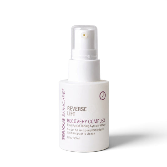 Serious Skincare Recovery Complex anti-aging facial treatment designed to hydrate, smooth and improve the look of fine lines, wrinkles and aging skin.
