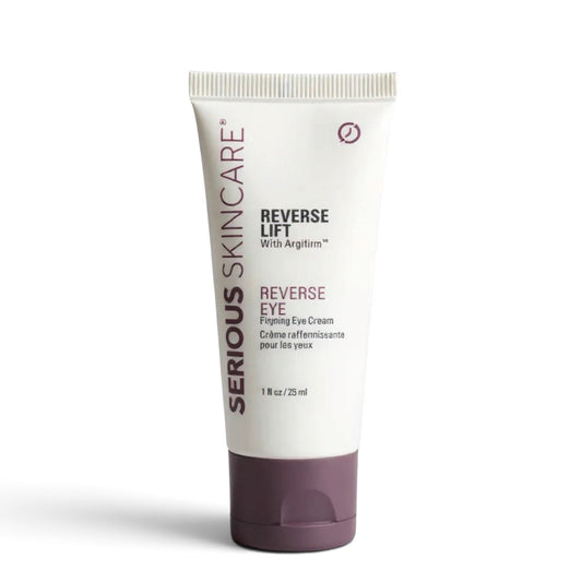 Serious Skincare Reverse Lift Firming Eye Cream with peptides and Argifirm Complex to visibly firm, smooth and reduce the look of crow’s feet, fine lines and wrinkles.