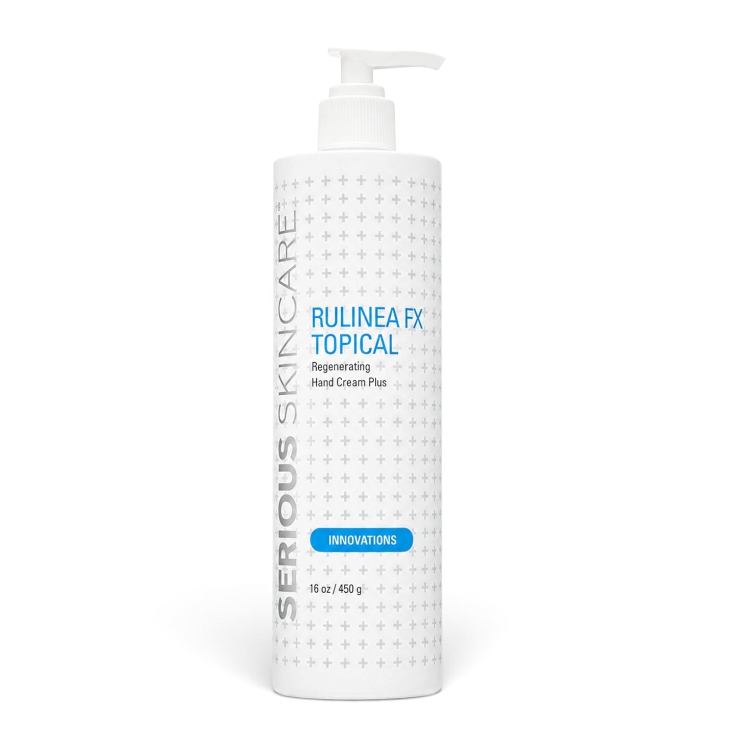 Serious Skincare Rulinea RX Hand Cream 16 oz moisturizing hand and body cream for softer, smoother, hydrated, and youthful-looking skin.