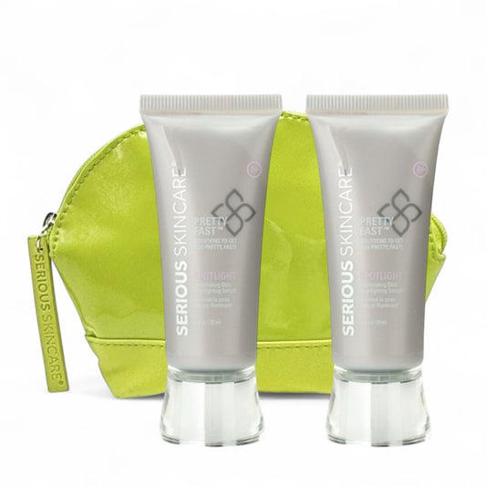 Spotlight Duo + Green Cosmetic Case