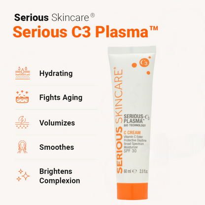 Serious Skincare C3 Daily Moisturizer with Vitamin C Esters helps hydrate, brighten, and improve the look of fine lines for firmer, more radiant-looking skin.