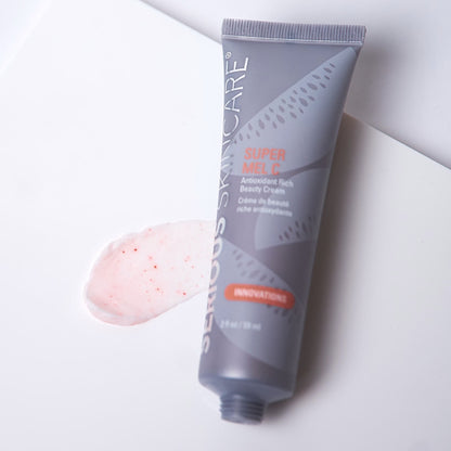 Serious Skincare Super Mel C Cream antioxidant facial moisturizer with vitamin C to hydrate, brighten and promote smoother, more radiant, youthful-looking skin.
